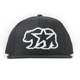 Cali Bear Hat In Black With White - 805 CLOTHING